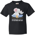 thumbnail image 3 of Inktastic My Babysitter Loves me to the Moon and Back Elephant Family Youth T-Shirt, 3 of 5