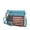 Turquoise, variant on Alisson Womens Crossbody Bag Vegan Leather Wristlet Shoulder bag USA Flag Print handbags Dark Beige Purse by Mia K
