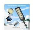 thumbnail image 4 of 100000LM Solar Street Lights Outdoor, Commercial Parking Lot Light, 6500K Dusk To Dawn IP65 Security Flood Lights Motion Sensor Led Lamp For Basketball Court, Road, Yard, 4 of 7