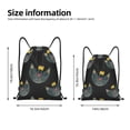 thumbnail image 4 of Kdxio Faces Of The Cat Print Drawstring Backpack Bag,Waterproof Draw String Back Sack, Gym Drawstring Bags Swim Bag For Unisex, 4 of 9
