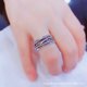thumbnail image 4 of Anillo retro de hip hop de Corea del Sur, anillo abierto de moda con números femeninos simples y personalidad versátil para hombres y mujeres., 4 of 5