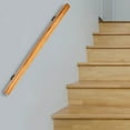 thumbnail image 2 of 3.3FT Modern Wood Handrail Stair Railing Wall-Mounted Hand Rail for Indoor, 2 of 10