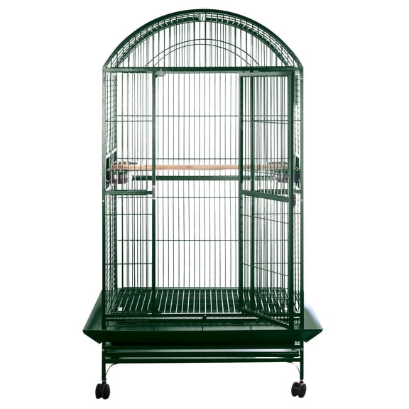 A&E Cage 9003628 Green 36 x 28 x 65 in. Extra Large Dome Top Bird Cage - 2 Box Set