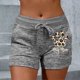 thumbnail image 1 of WILLBEST Pantalones Casuales elegantes para Mujer para Yoga y Deportes: Shorts Elásticos con Lazo y Estampados de Moda. Grande, 1 of 3