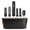 Black (packaged in a black leather box), variant on CNV All-in-One 5-Piece Hot Air Styler and Hair Dryer Brush Set, Interchangeable Ionic Styling Station for Smoothing Waves and Curls, Constant Temp Control