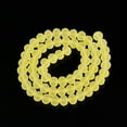 thumbnail image 4 of 1 strand Transparent Glass Beads Strands Faceted Frosted Rondelle Yellow 8mm Hole: 1mm 64~65pcs/strand 40~41cm, 4 of 6