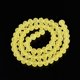 thumbnail image 4 of Transparent Glass Beads Strands Faceted Frosted Rondelle Yellow 8mm Hole: 1mm about 64~65pcs/strand 40~41cm, 4 of 6