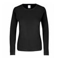 thumbnail image 1 of Playera Cuello Redondo Manga Larga con Silueta para Dama · 100% Algodón · Color Negro, 1 of 3