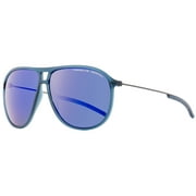Porsche Design Oval Sunglasses P8635 D Transparent Blue/Graphite 61mm 8635