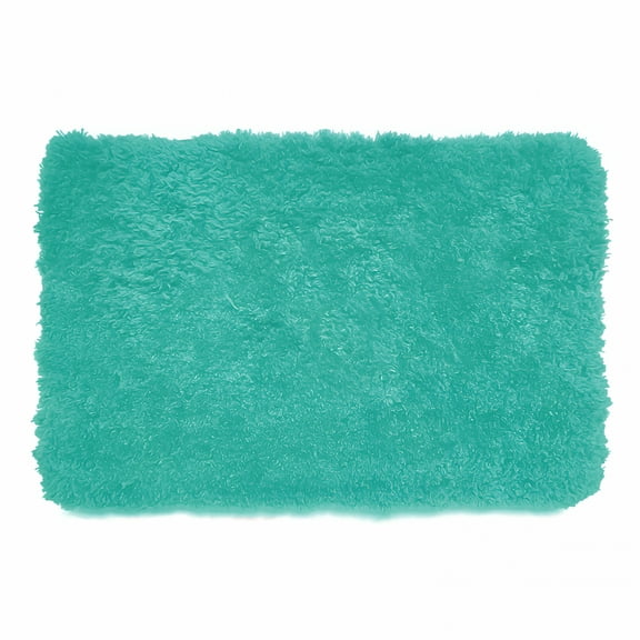 AUQ Teal Bathroom Rug Mat,Extra Soft and Absorbent Microfiber Bath Rugs,Non-Slip Plush Shaggy Bath Carpet,Machine Wash Dry,Bath Mats for Bathroom Floor,Tub and Shower