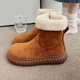 thumbnail image 2 of Zapatos para mujer, botas de nieve bajas para mujer, zapatos cálidos con forro polar añadido, zapatos para correr, botas vaqueras, 2 of 3