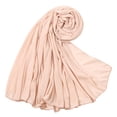 thumbnail image 2 of Solid Color Hijab Scarf for Women Head Wrap Long Turban Muslim Head Scarves Wraps, Women's Hijab Head Scarf Lightweight, Ideal for Home/Office/Mosque/Madrassa/Umrah/Hajj/Ramadan/Eid Beige One Size, 2 of 4