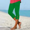 thumbnail image 2 of Chbgutlmr Capri Pants for Women Elastic Waisted Cropped Cutout Athletic Yoga Pants Summer Workout Leggings, 2 of 6