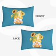 thumbnail image 4 of Bixox Sunflower Gnomes Printed Pillow Protector,Super Soft Ideal for Home,Guests,Rentals - 20"x30", 4 of 8