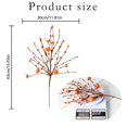 thumbnail image 3 of Pumpkin Picks Fall Branches, Ongmies Fall Berry Stems, Fall Artificial Berry Stems – 5 Pcs Orange Berry Picks with Pumpkin for Autumn, Thanksgiving, and Festival Home Vase Decor, 3 of 9