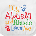 thumbnail image 4 of Inktastic My Abuela and Abuelo Love Me Boys or Girls Baby Bib, 4 of 4