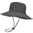 thumbnail image 5 of Lanyiu Men Wide Brim Breathable Bucket Hat Packable Boonie Hat Outdoor Fishing Hiking Sun Cap, 5 of 9