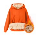 thumbnail image 4 of Sherpa Hoodies for Men Heavyweight Fleece Lined Thick Pullover Fall Winter Thermal Sweatshirt with Kangaroo Pocket, 4 of 7