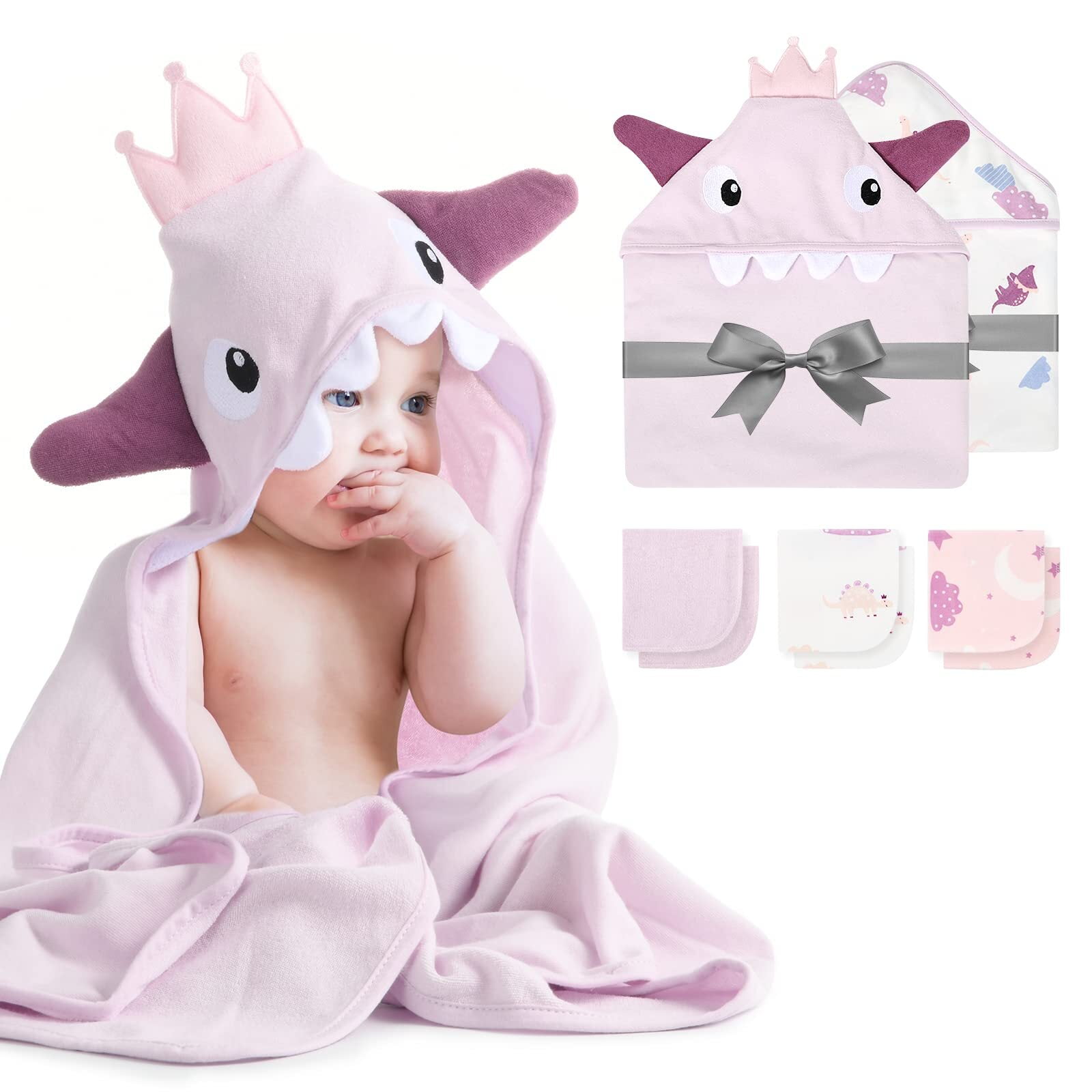 Baby Washcloths, Momcozy Ultra Soft Absorbent Towel, 7pcs Newborn