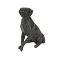 thumbnail image 6 of 14" x 20" Brown Polystone Dog Sculpture, by DecMode, 6 of 18