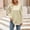 Beige, variant on Olyvenn Women's Puff Sleeve Sweatshirts 2025 Fall Fashion Casual Crewneck Solid Twist Texture Pullover Tops for Bussion Work Army Green XL