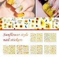 thumbnail image 1 of TopLLC Nail Stickers Nail Watermark Sticker Golden Sunflower Color Nail Sticker 12PC Tattoo stickers, 1 of 9