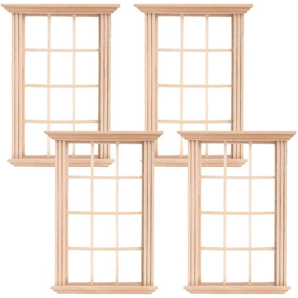 SUPVOX 8 Piezas De Molduras Autoadhesivas Para Casa De Muñecas – Zócalos Y Paneles De Pared 1:12, Blanco
