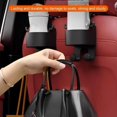 thumbnail image 2 of HSHDLDF Multifunctional Hook for Car Seat Back,Multifunction Seat Cup Holder Hook for Car,Car Seat Headrest Cup Holder with Hooks, Multifunctional Seat Cup Holder Hook for Car Accessories (Black,3Pc, 2 of 7