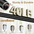 thumbnail image 6 of 4-10ft(H) 28-171inch(W) No Drilling Tension Curtain Divider for Room Separation, Heavy Duty Portable Curtain Stand Space Partition, Wall Divider for Room Separator - Black, 6 of 9