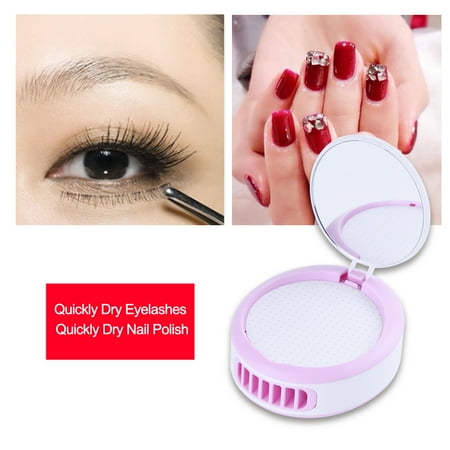 Dilwe Eyelash Grafted Glue Er Nail Polish Dryer Mini Fan With Dilwe Eyelash Grafted Glue Er Nail Polish Dryer Mini Fan With Makeup Mirror Usb