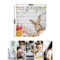 thumbnail image 4 of Bunny Easter Cloth Napkins Set of 6 Reusable Dinner Napkins, Eucalyptus Spring Floral Farmhouse Wooden Cocktail Napkin Washable Table Napkins for Wedding/Holiday Party/Baby Shower 20"x20", 4 of 7