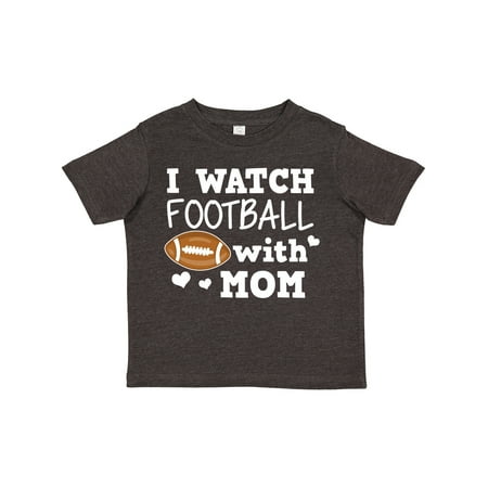 

Inktastic I Watch Football with My Mom Gift Toddler Boy Girl T-Shirt