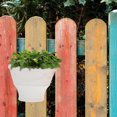thumbnail image 1 of COMPUKAS 2Pcs Hanging Flower Pot Plastic Holder for Indoor Outdoor Garden Plants, 1 of 8