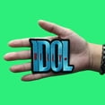 thumbnail image 2 of Billy Idol Logo Patch Punk Rock Icon Embroidered Iron On, 2 of 2