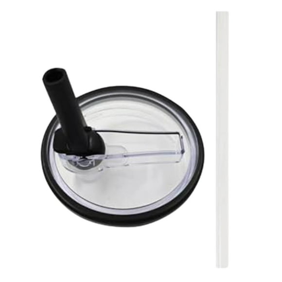 LILELIS 40 Oz Tumbler Lid Replacement Fit for Cup Spill Proof Splash Tumbler Lids Tumbler Flip Straw Lid Replaceble Tumbler Flip Straw Lid Reusable Tumbler Cup Black 10X9X3