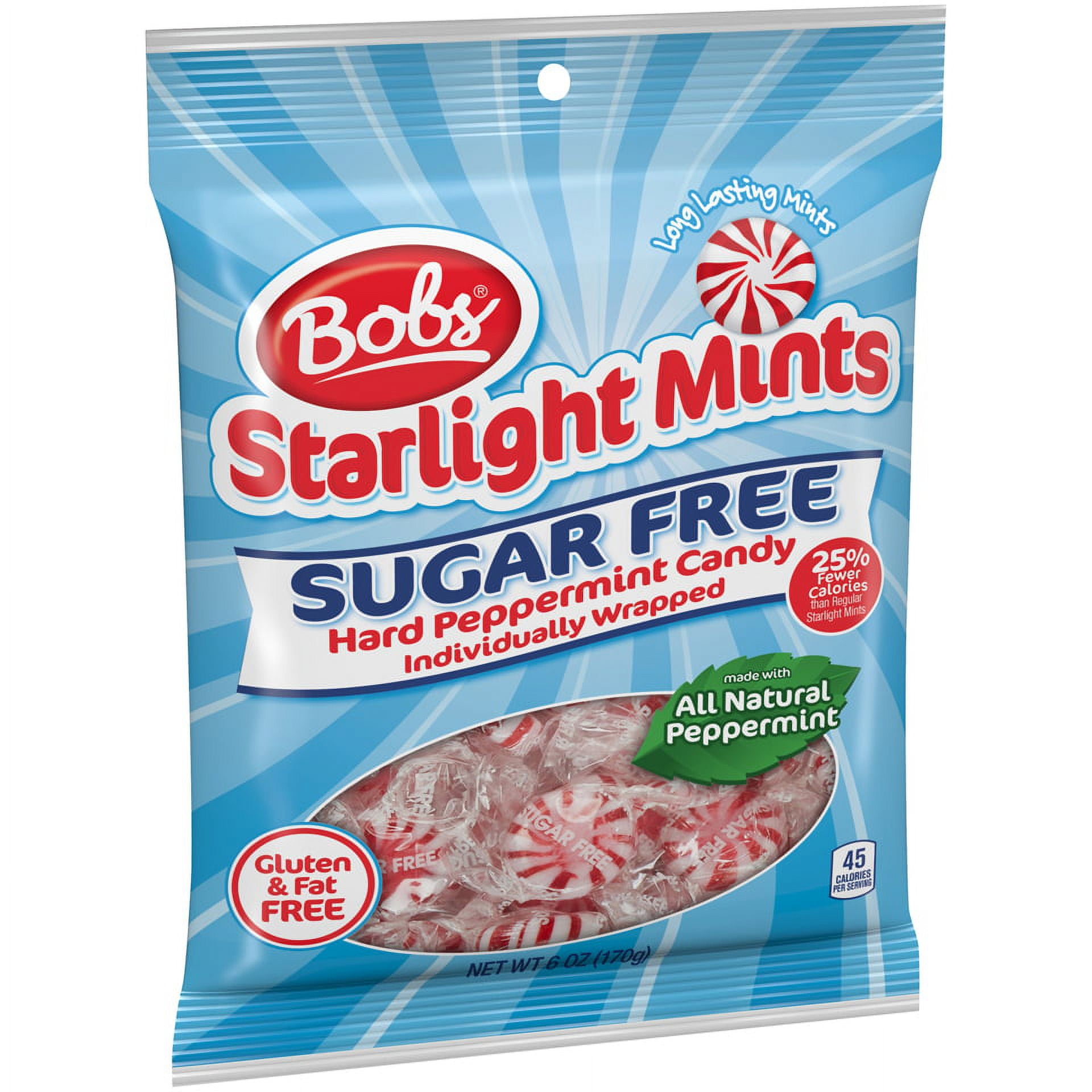 Brachs Sugar Free Star Brites Peppermint Hard Candy, 3.5 Oz (Pack