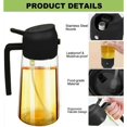 thumbnail image 4 of 1-2PCS 2in1 Olive Oil Dispenser Bottle 500ml Plastic Oil Sprayer Cooking Oil Spray Tank BBQ Baking Picnic Kitchen Tools for Home, 4 of 9