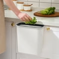 thumbnail image 2 of SLYNSHome Hanging Mini Trash Can for Kitchen Cabinet Door,Small Garbage Bin Under Sink,Wall Mounted Waste Bin for Bathroom,Bedroom, 2 of 6