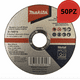 thumbnail image 2 of Disco Abrasivo Corte Metal 4-1/2 X 7/8 50 Pzs Makita D79974 negro, 2 of 3
