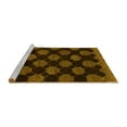 thumbnail image 2 of Ahgly Company Machine Washable Indoor Square Abstract Yellow Modern Area Rugs, 4' Square, 2 of 4