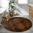 thumbnail image 3 of Small Round Rug 3Ft Washable Non-Slip, Retro Wooden Board Circle Area Rugs for Living Room Bedroom, Western Country Farmhouse Brown Wood Indoor Floor Mats Carpet Runner for Home Decor, 3 of 8