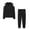 Black, variant on successthop Matching Sweatsuits for Women Solid Color Cold Shoulder Crewneck Long Sleeve Shirts and Jogger Sweatpants Casual Comfy Outfits Activewear Tracksuit Jogging Suits Sweatsuits