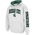 thumbnail image 2 of Youth Colosseum  White Michigan State Spartans 2-Hit Pullover Hoodie, 2 of 3