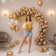 thumbnail image 2 of Gold Number 17 Mylar Balloon 16" - Self-Seal Air Filled Only Plain Foil Balloons for 17th Birthday Party Decor, Anniversary, Graduation Decorations, 2 of 8