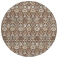 thumbnail image 2 of Addison Rugs Chantille Indoor/Outdoor Traditional Global Brown Machine Washable Round Rug, 8' x 8', 2 of 8