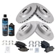 thumbnail image 2 of TRQ Ceramic Brake Pad & Coated Rotor Front & Rear Kit w/Fluids for Chevy Pontiac BKA22920 Fits select: 2007-2012 CHEVROLET MALIBU, 2005-2007 CHEVROLET COBALT, 2 of 6