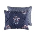 thumbnail image 4 of Madison Park Marfa 3 Piece King/Cal King Pintuck Duvet Cover Set Navy, 4 of 6