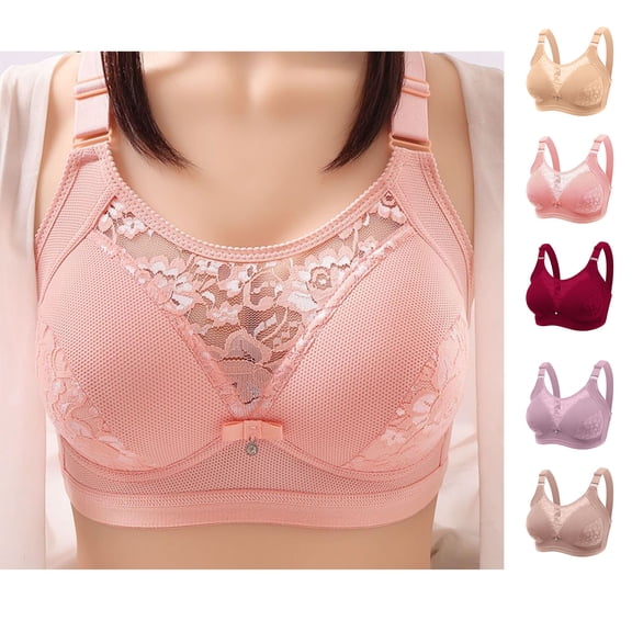 Antinious Women Wireless Bras Padded Cup Breathable Comfortable Soft
