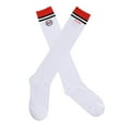 thumbnail image 1 of Calcetines altos deportivos opacos de algodón acanalado Athletic Century rojo, 1 of 9