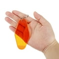 thumbnail image 4 of Vintage Motel Keychain Blank Hotel Keychains Key Tag, Clear Orange with Spots 24 Pack, 4 of 6